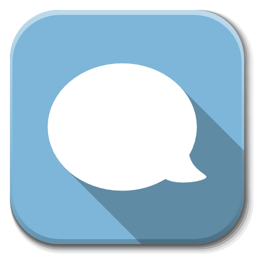 Apps Chat B Icon | Flatwoken Iconset | alecive