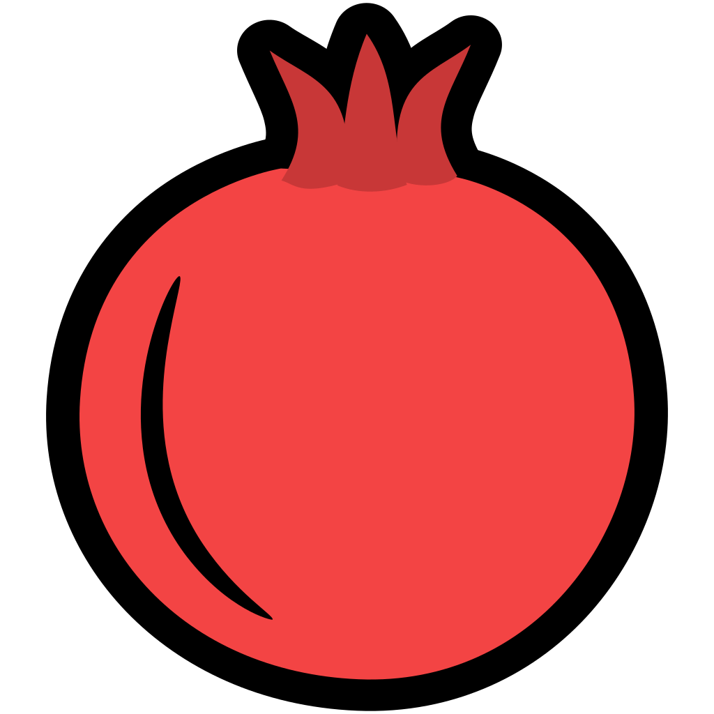 Pomegranate Icon | Fresh Fruit Iconset | Alex T.