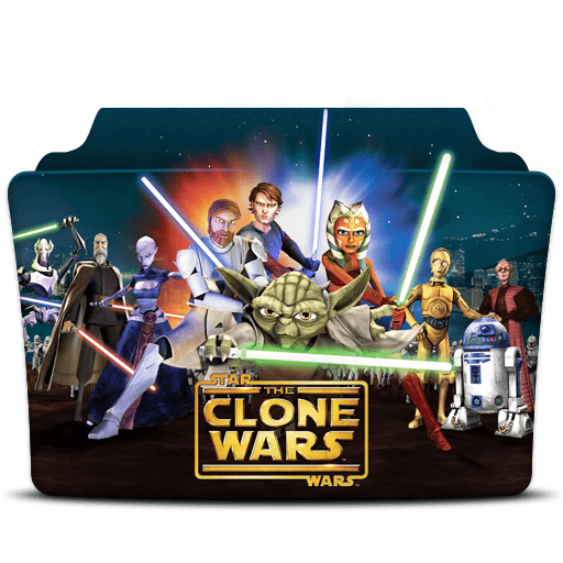 Star Wars The Clone Wars Icon | TV Series Folder Pack 1-4 Iconset | atty12