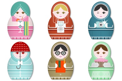 Matryoshka Icons Matryoshka Icons