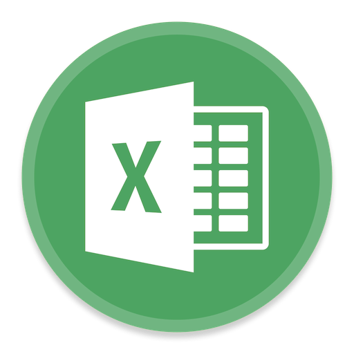 Excel 2 Icon | Button UI MS Office 2016 Iconset | BlackVariant