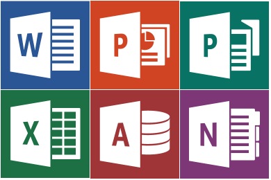 Office 2013 application logos