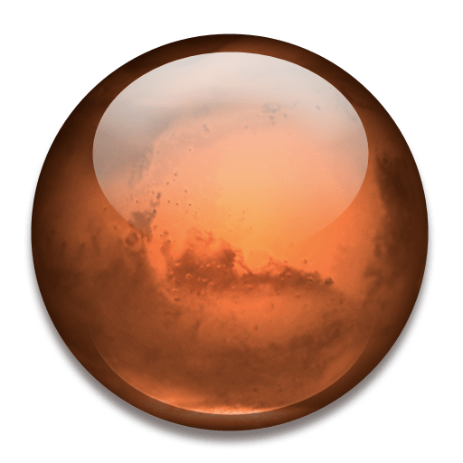 Mars Icon | Solar System Iconset | Dan Wiersema