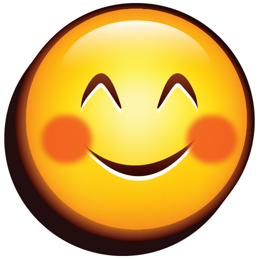 Emoji Blushing Icon | Emoji Iconset | DesignBolts