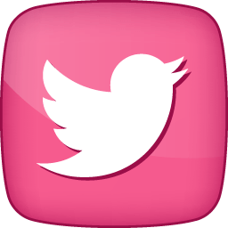 Active Twitter Icon Pink Girly Social Iconset Designbolts