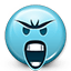 Emoticon Mad Screaming icon