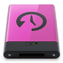 http://icons.iconarchive.com/icons/esxxi.me/hdrv/128/Pink-Time-Machine-B-icon.png