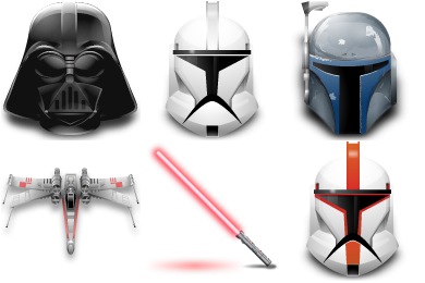 Star Wars Iconset (17 icons) | Everaldo / Yellowicon