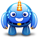 blue monster icon
