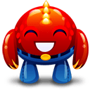 red monster happy icon