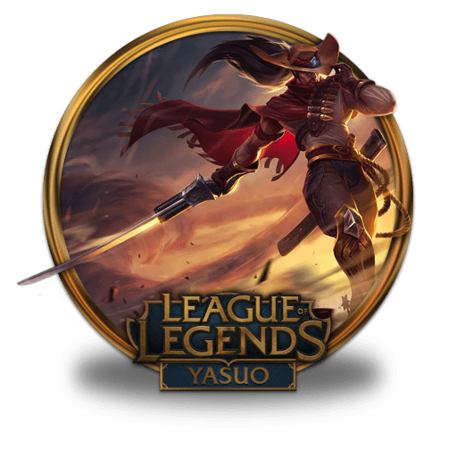 Yasuo 2 Icon | League Of Legends Gold Border Iconset | fazie69