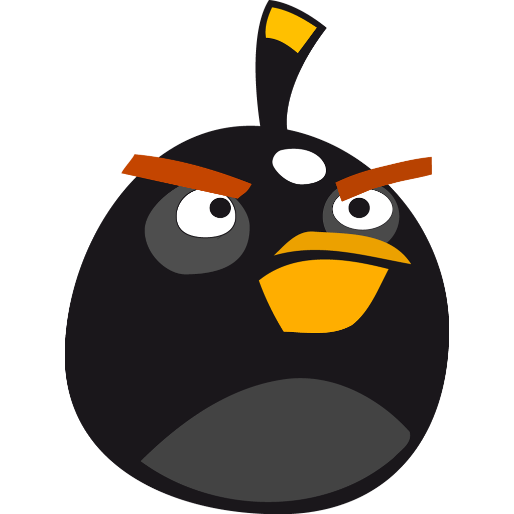 Angry bird black Icon  Angry Birds Iconset  femfoyou