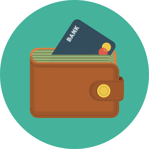 Wallet Icon | Flat Iconset | Flat-Icons.com