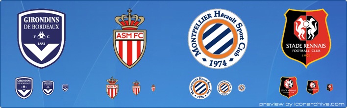 French Football Club Icons