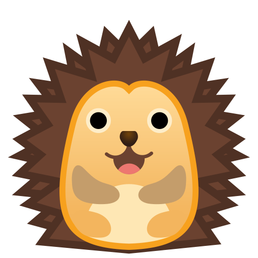 Hedgehog Icon | Noto Emoji Animals Nature Iconset | Google