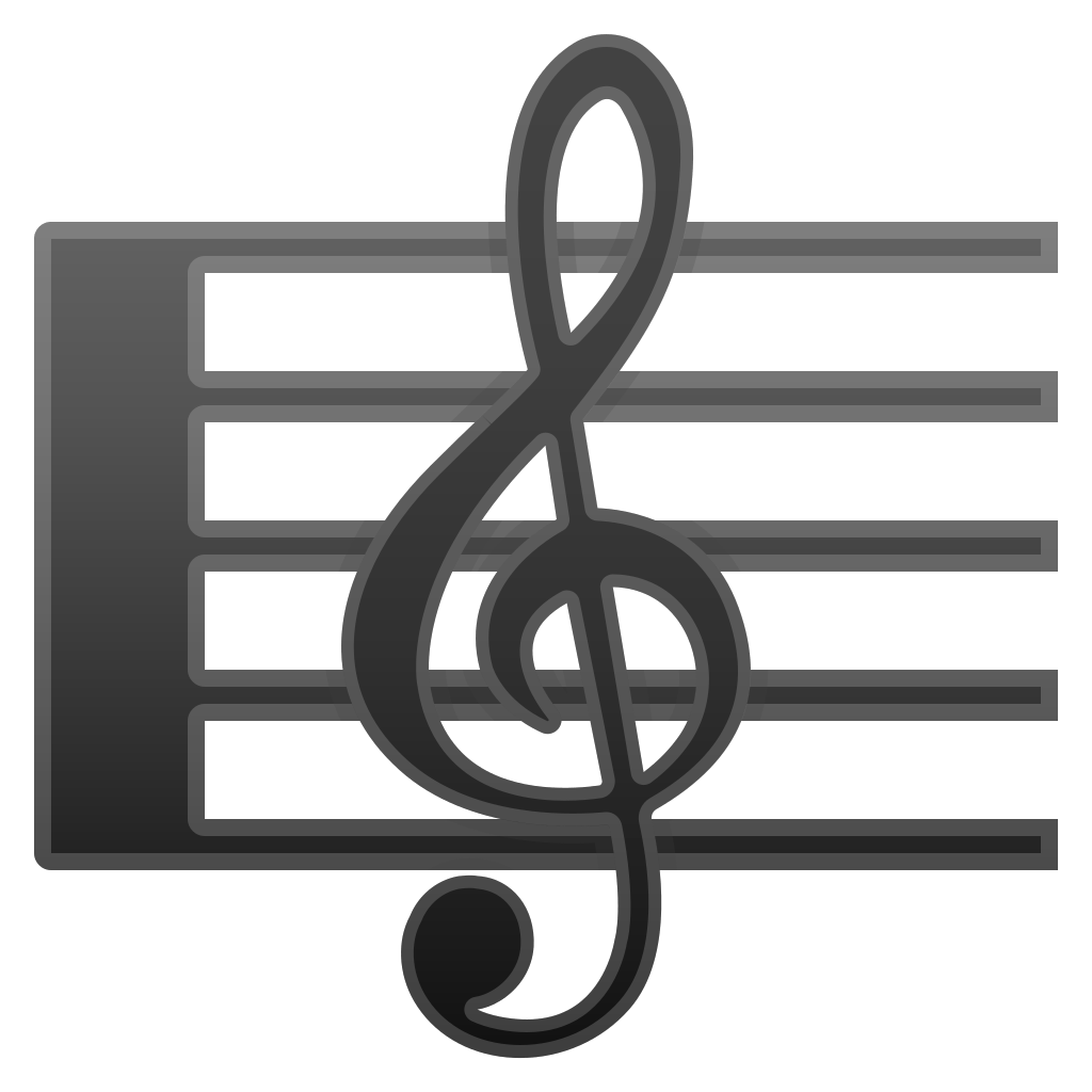 Musical score Icon | Noto Emoji Objects Iconset | Google