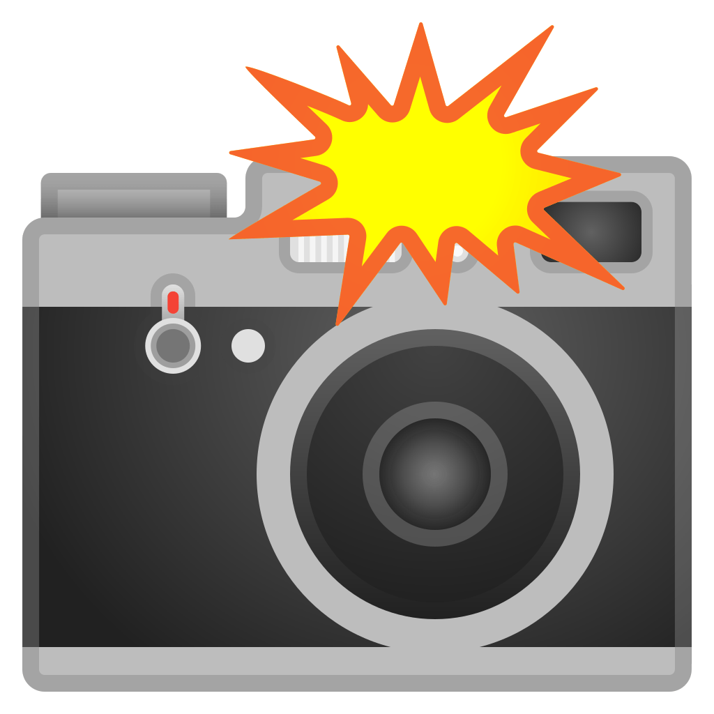 Camera with flash Icon Noto Emoji Objects Iconset Google