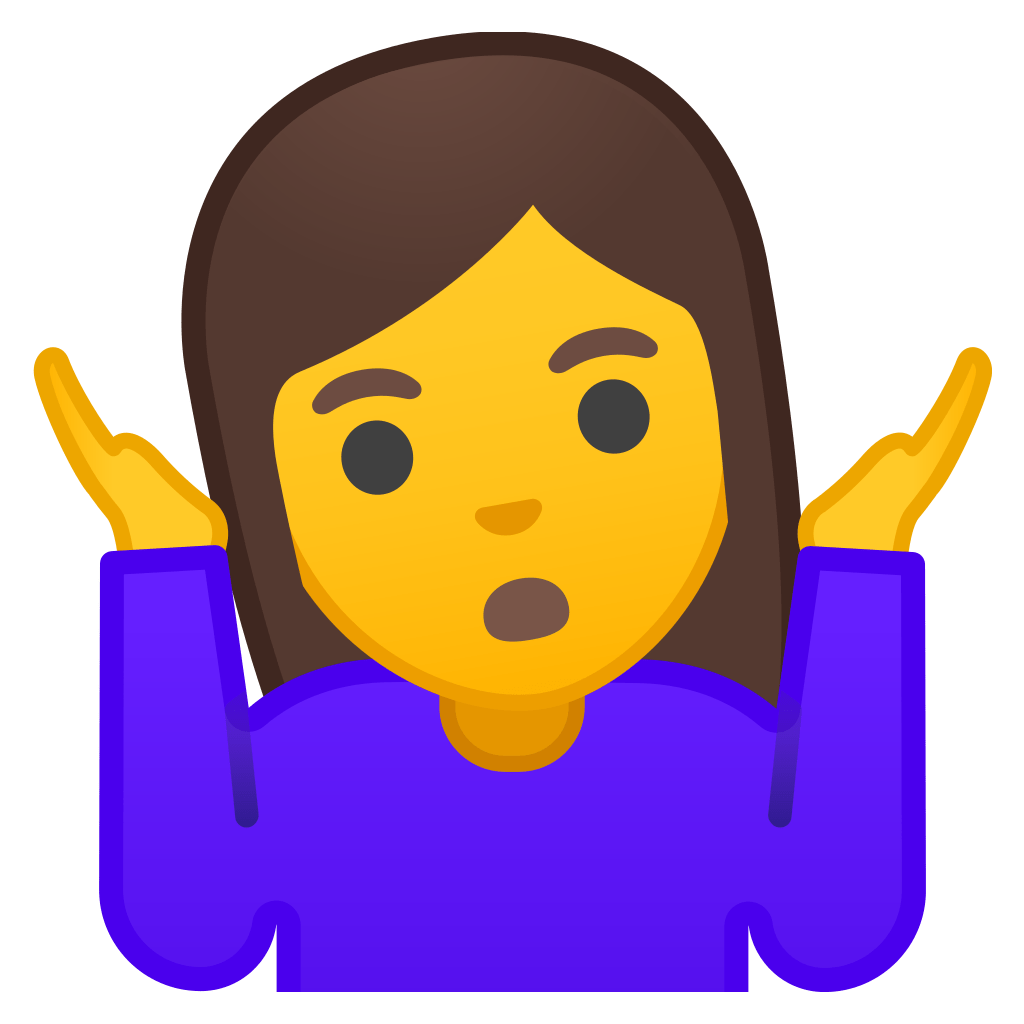 Woman shrugging Icon | Noto Emoji People Expressions Iconset | Google