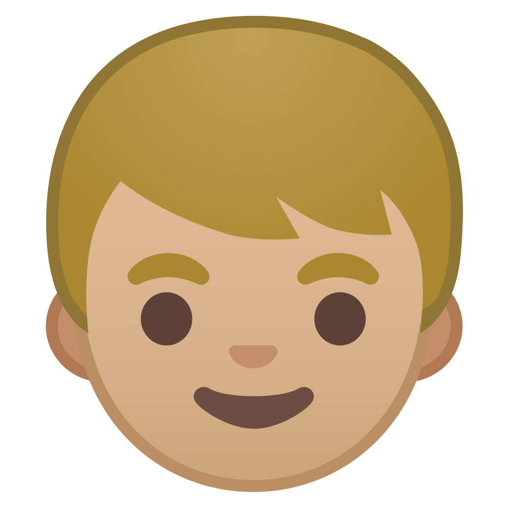 Boy medium light skin tone Icon | Noto Emoji People Faces Iconset | Google