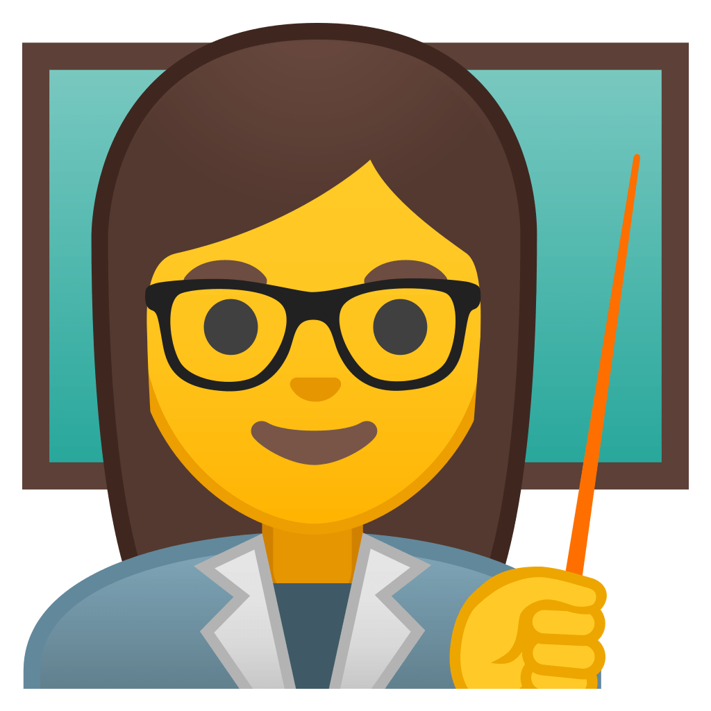 Woman teacher Icon | Noto Emoji People Profession Iconset | Google