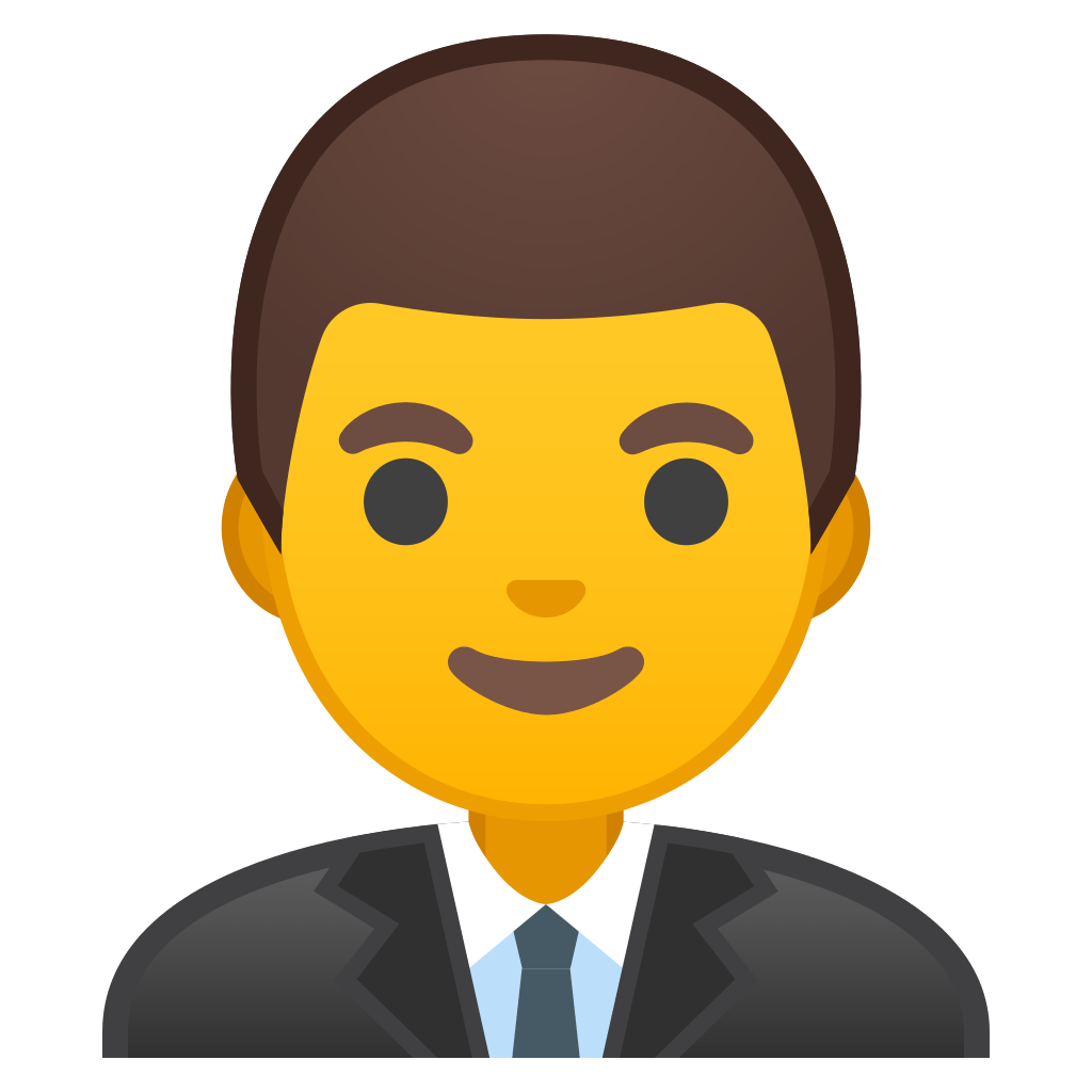 Man office worker Icon | Noto Emoji People Profession Iconset | Google