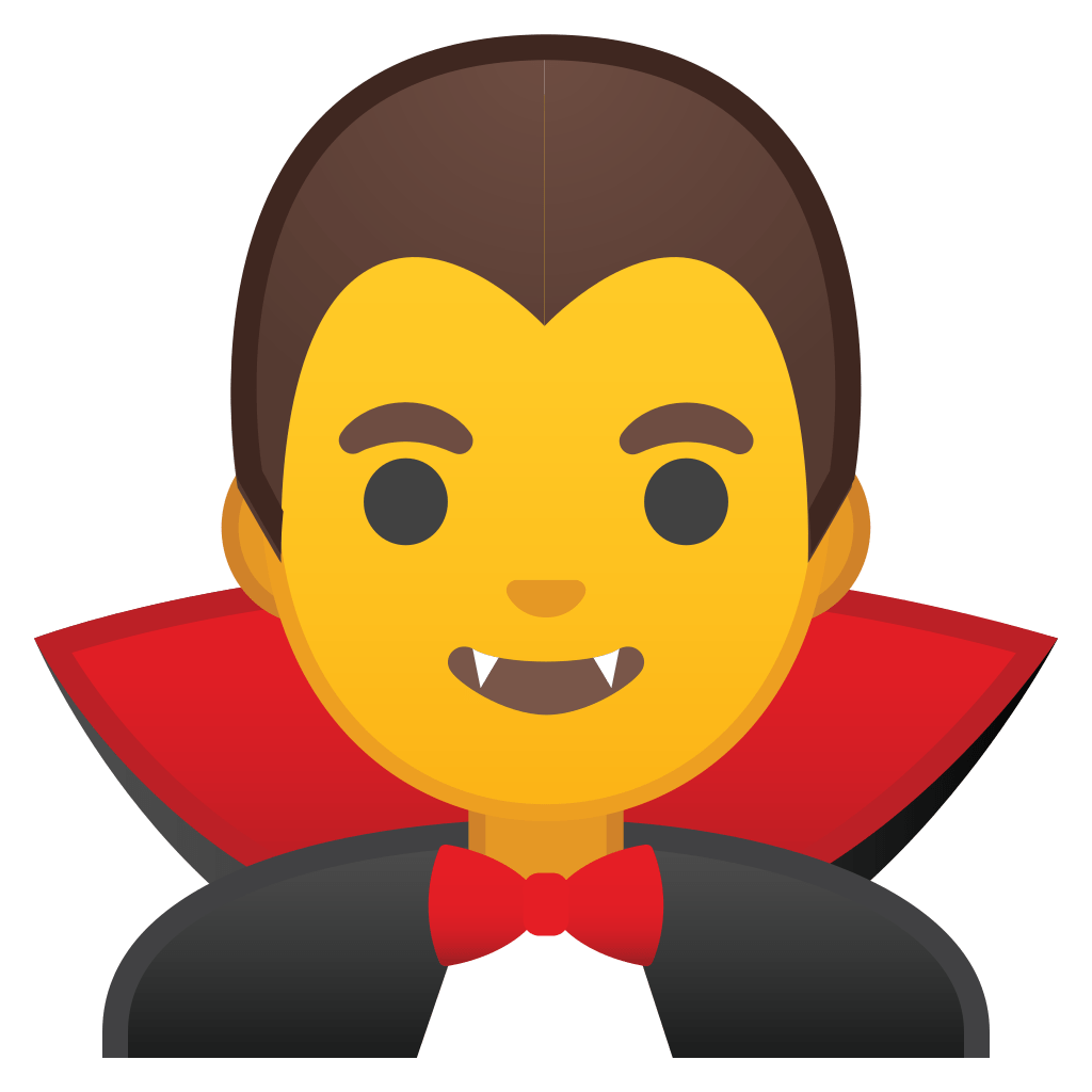 Man vampire Icon | Noto Emoji People Stories Iconset | Google