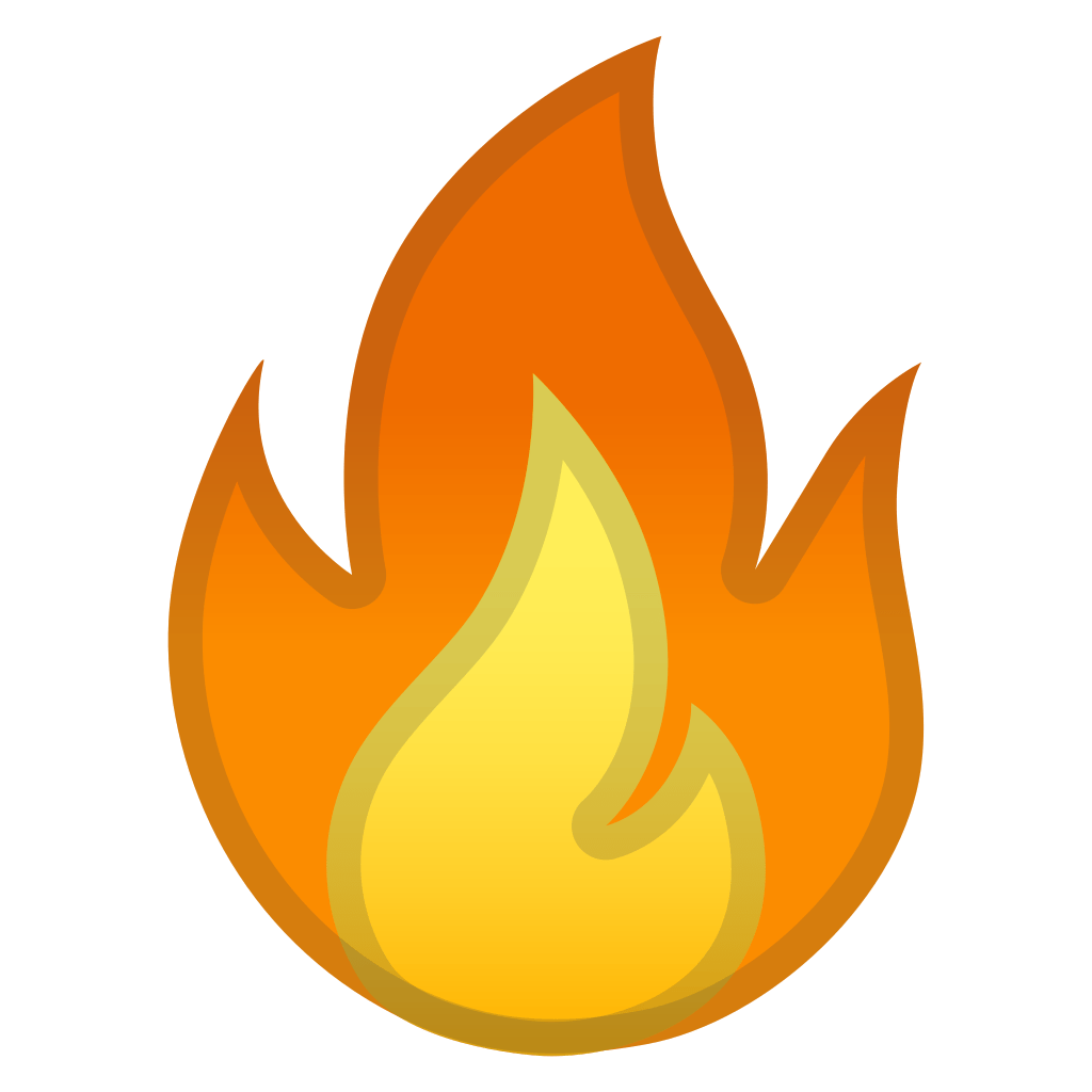 Fire Icon | Noto Emoji Travel & Places Iconset | Google