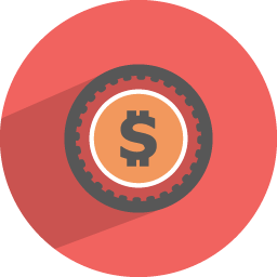 Dollar Coin Icon Flat Finance Iconset Graphicloads