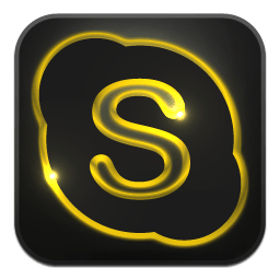 Skype Icon | Neon Glow Social Iconset | GraphicsVibe
