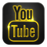 Youtube Icon | Neon Glow Social Iconset | GraphicsVibe