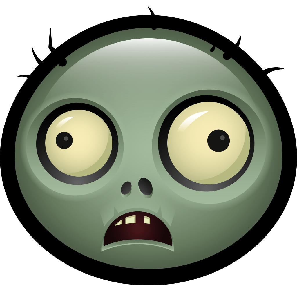 Zombie PVZ Icon | Halloween Avatar Iconset | Hopstarter