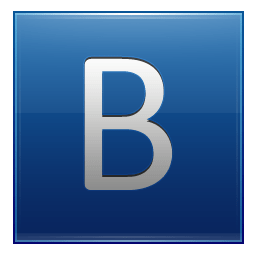 Letter B blue Icon | Multipurpose Alphabet Iconset | Supratim Nayak