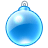 xmas ball blue 1 icon