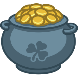 Pot Of Gold Icon St Patricks Day Iconset Iconka Com