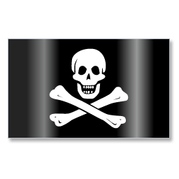 Pirates Jolly Roger Flag 1 Icon | Vista Flags Iconset | Icons-Land
