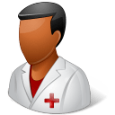 Medical Nurse Male Dark icon