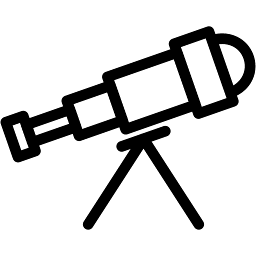 Telescope Icon | Line Iconset | IconsMind