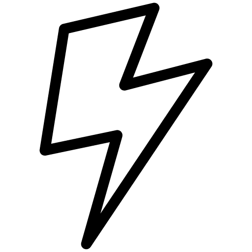Thunder Icon | Line Iconset | IconsMind