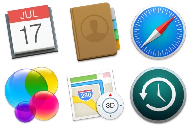 Mac os x yosemite icons