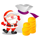 santa money icon