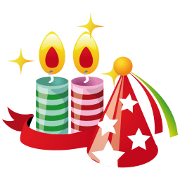 party hat candles icon