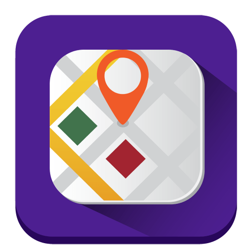 Maps Icon | Long Shadow iOS7 Iconset | PelFusion