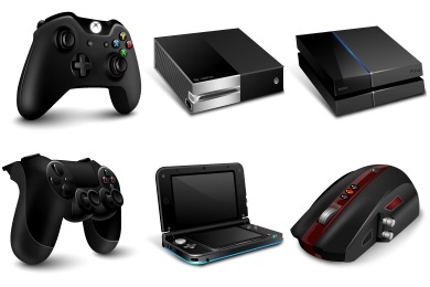 Gaming Gadgets Icons