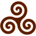 Brown Triskele icon