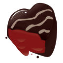 chocolate heart icon