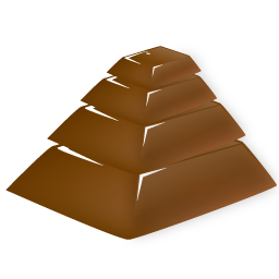 chocolate pyramid icon