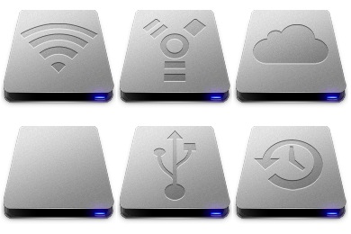 Lacie hard drive icons