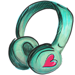 Headphone Icon | Crayon Cute Iconset | YohProject