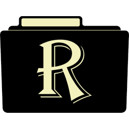 R Icon | Alphabet File Folder Iconpack | Aaron Sinuhe