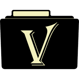 V Icon, Alphabet File Folder Iconpack